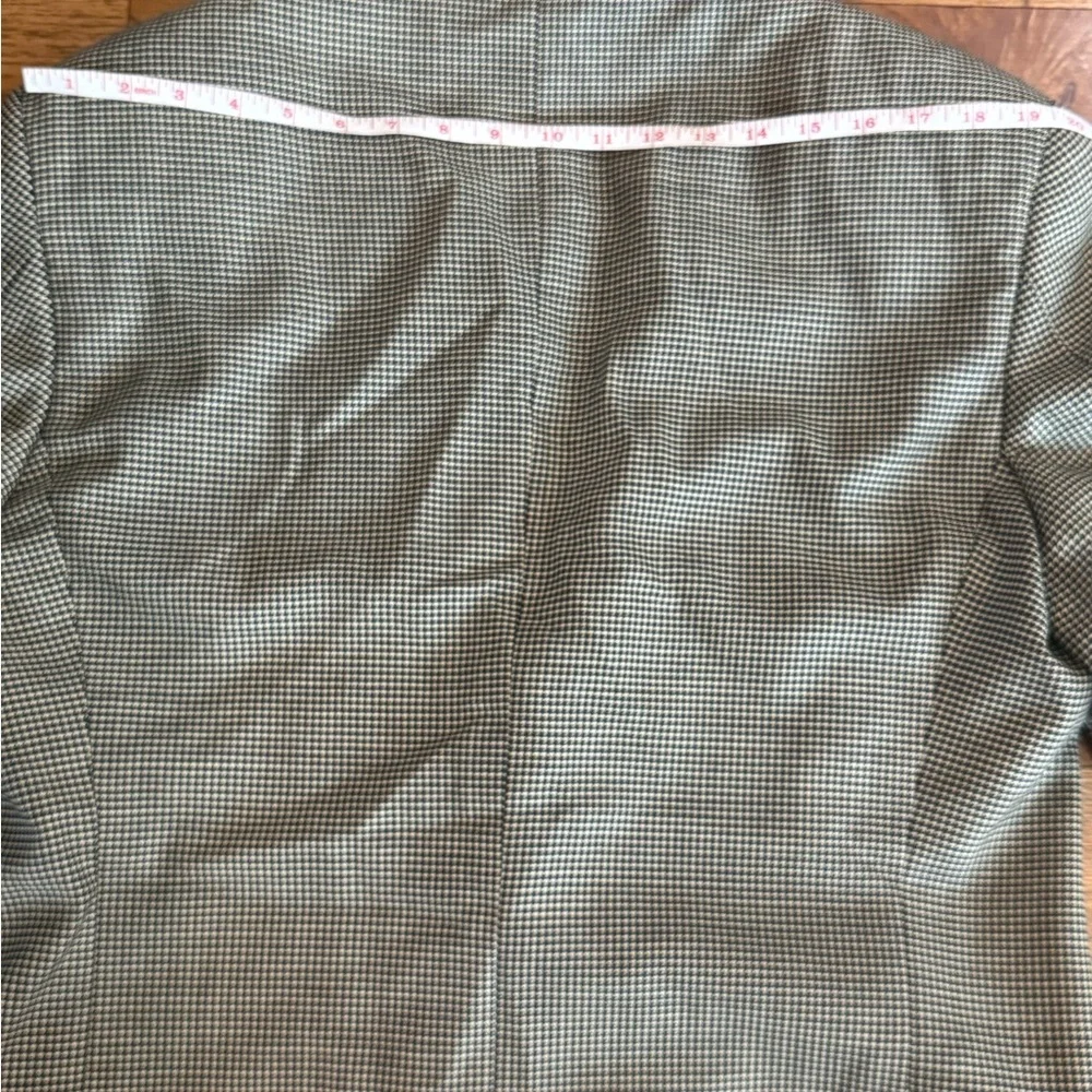 Valentino. Wool Houndstooth Blazer. Black/Cream. 42 Long. Never worn!